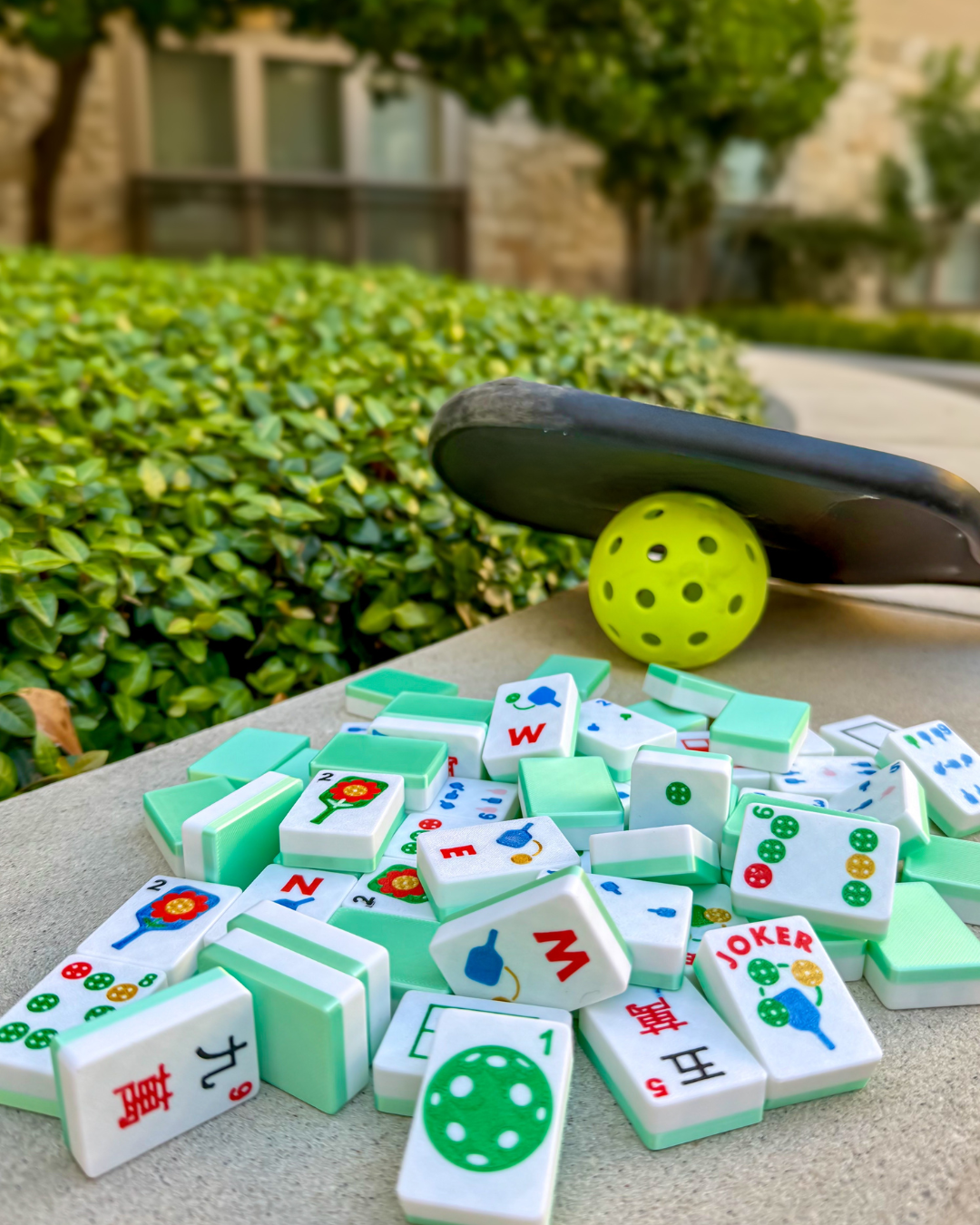 Travel Mahjong Tiles - Pickleball