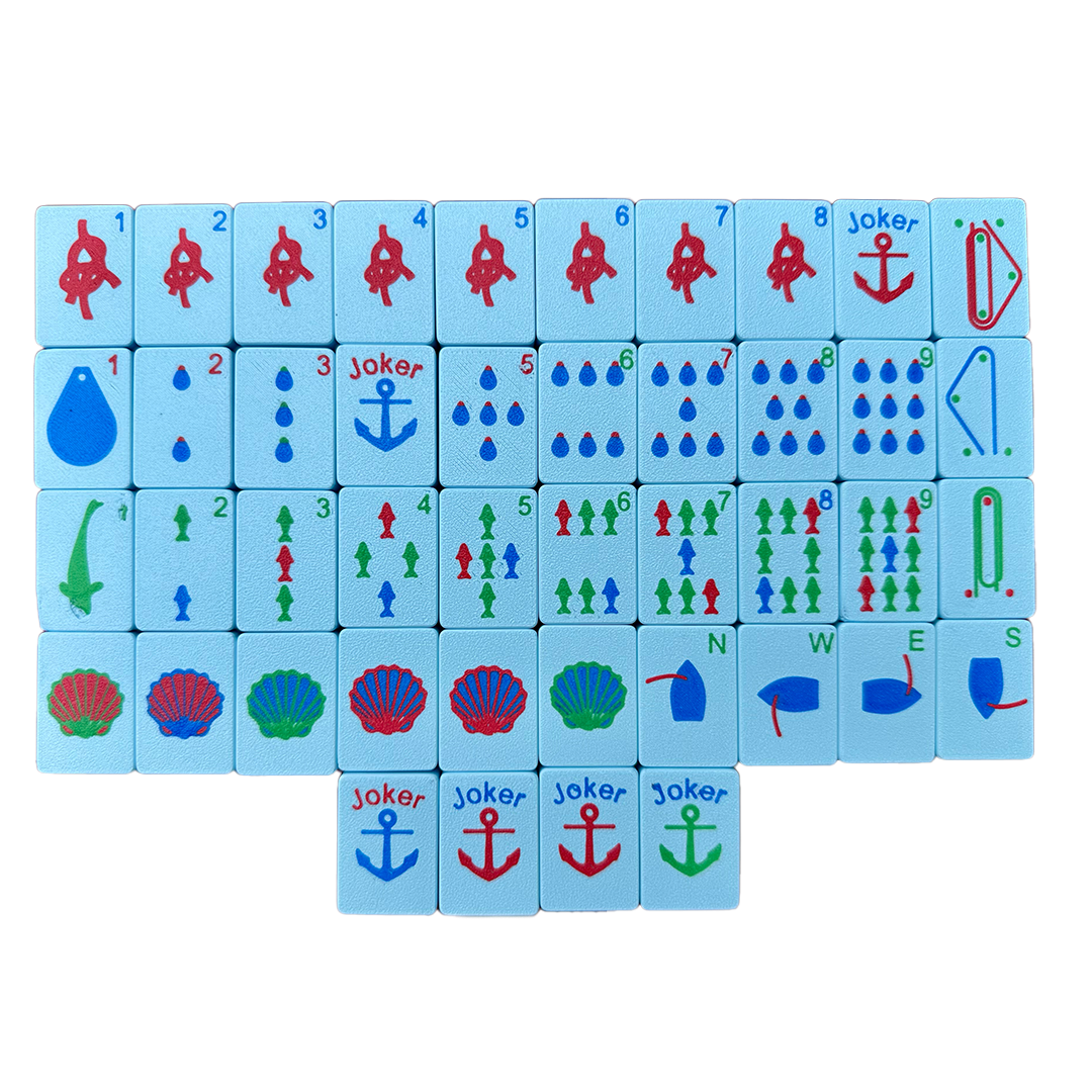 Travel Mahjong Tiles - Nautical
