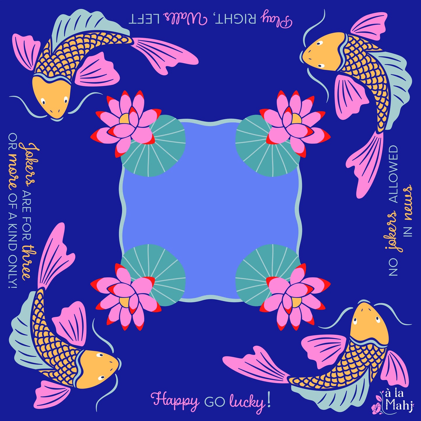 Mahjong Mat - Happy Go Lucky by a La Mahj