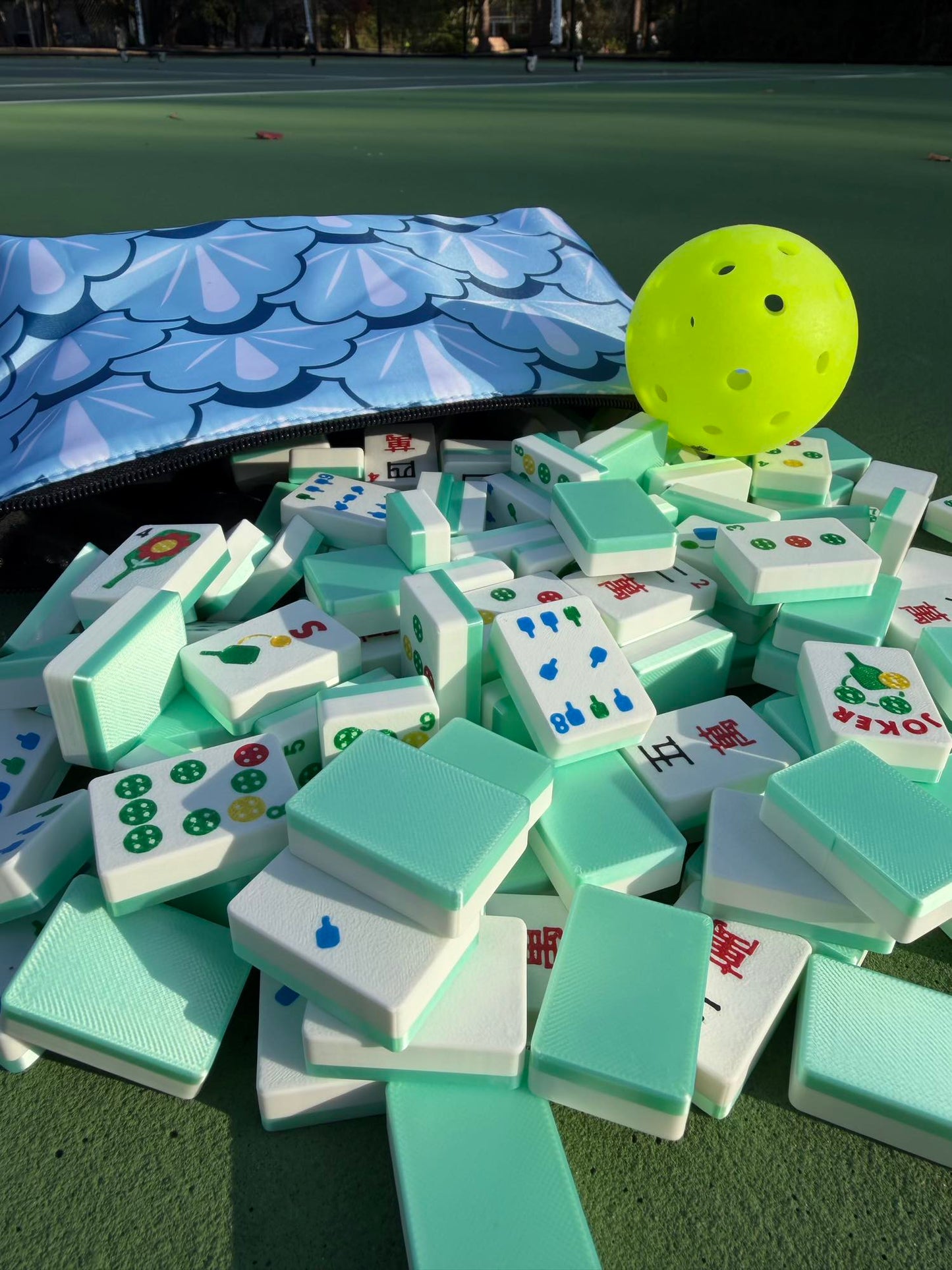 Travel Mahjong Tiles - Pickleball