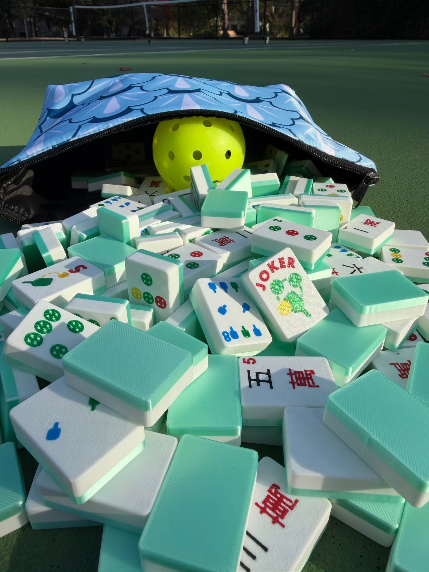 Travel Mahjong Tiles - Pickleball
