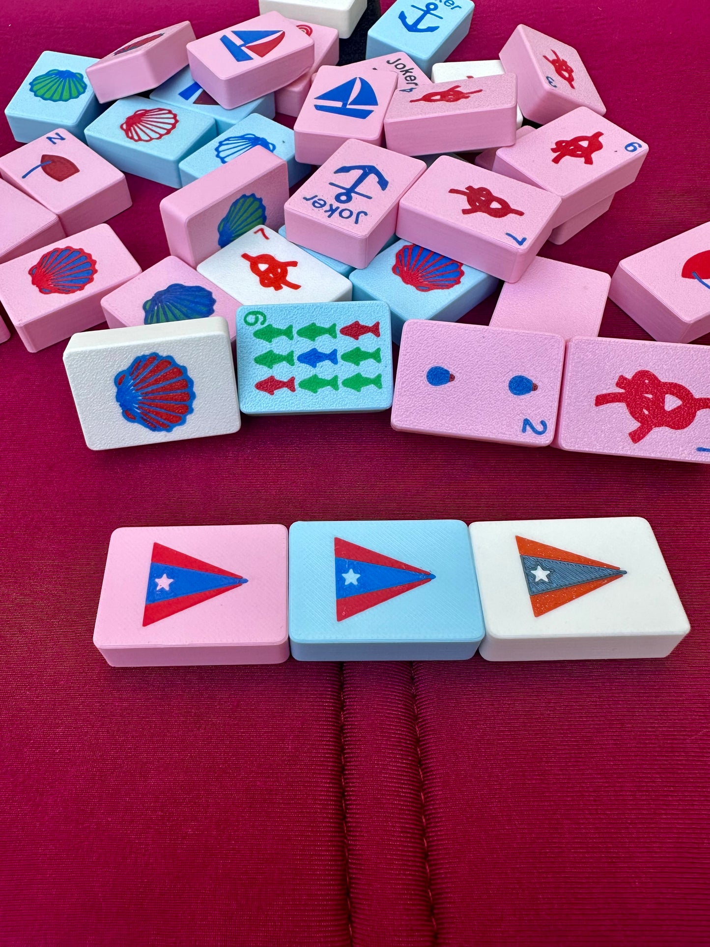 YOUR LOGO on our Nautical Mahjong Tiles