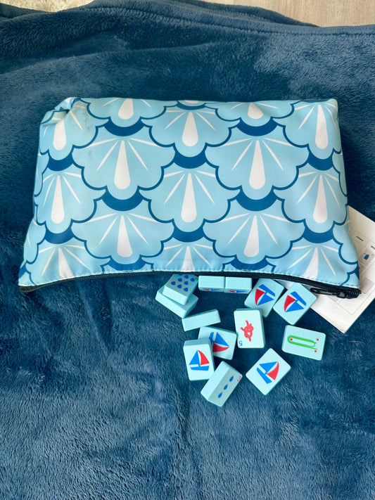 Blue Mahjong Tile Carrying Case