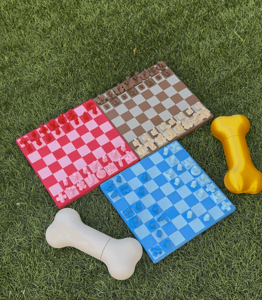 Golden Bone - Chess Piece Carrying Case
