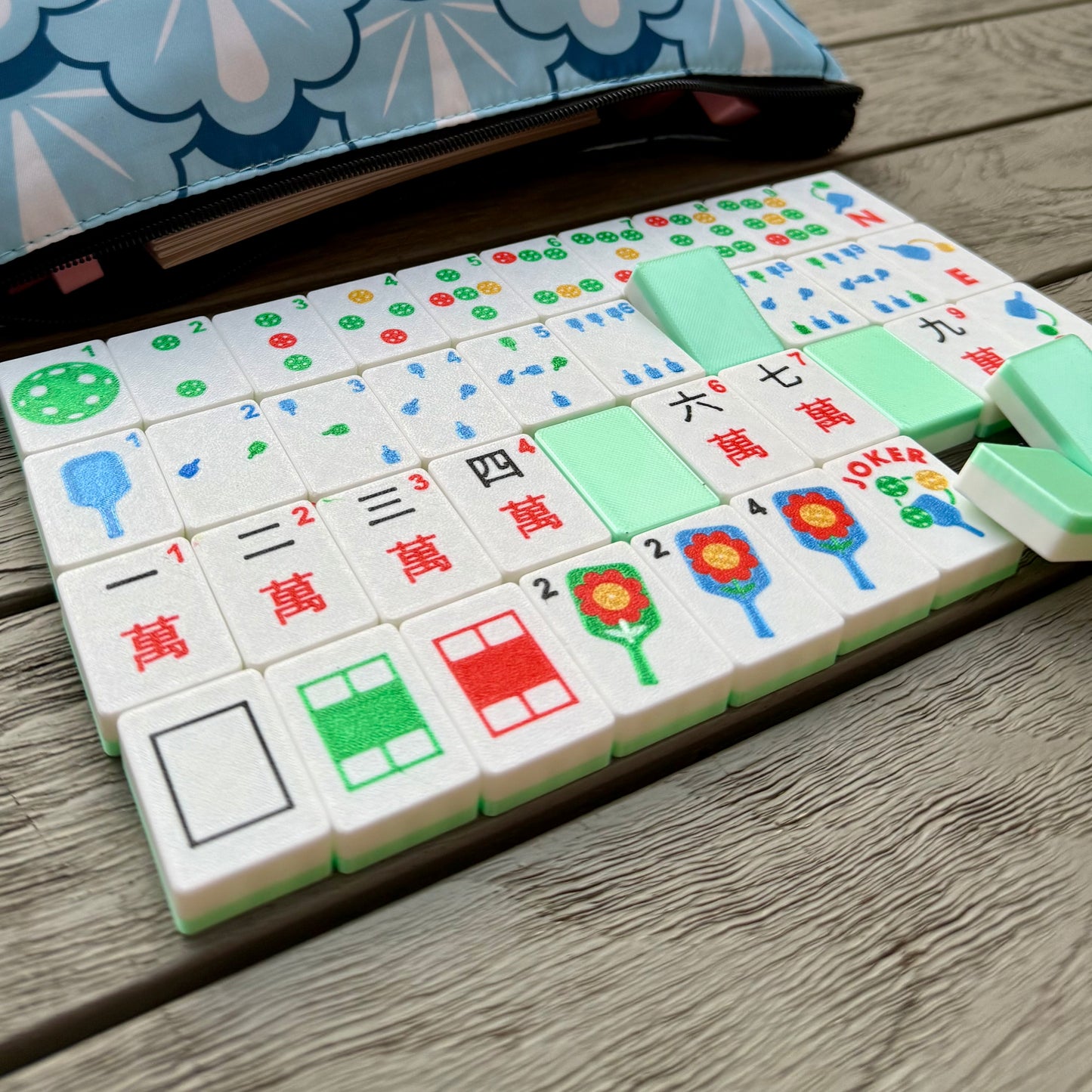 Travel Mahjong Tiles - Pickleball