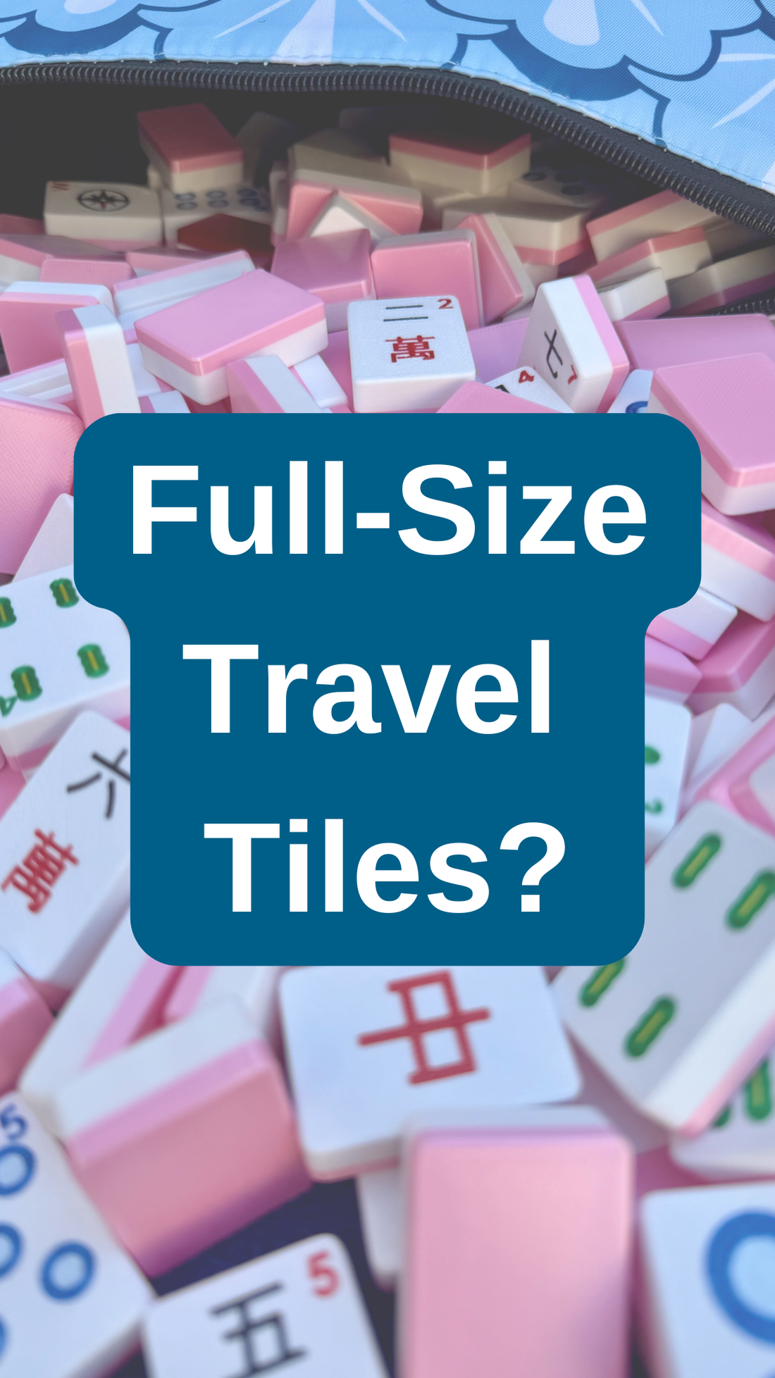 Floating American Mahjong Tiles designed for Travel Mahjong, with 20 inch racks and pushers that are designed for wherever life takes you.