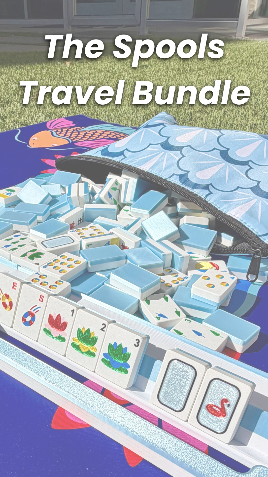 Load video: A video about the Spools Travel Mahjong Bundles